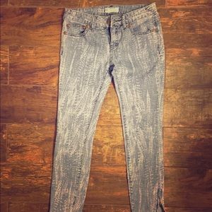 Free people feather crop skinny jeans