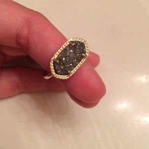 Kendra Scott Platinum Drusy Ring