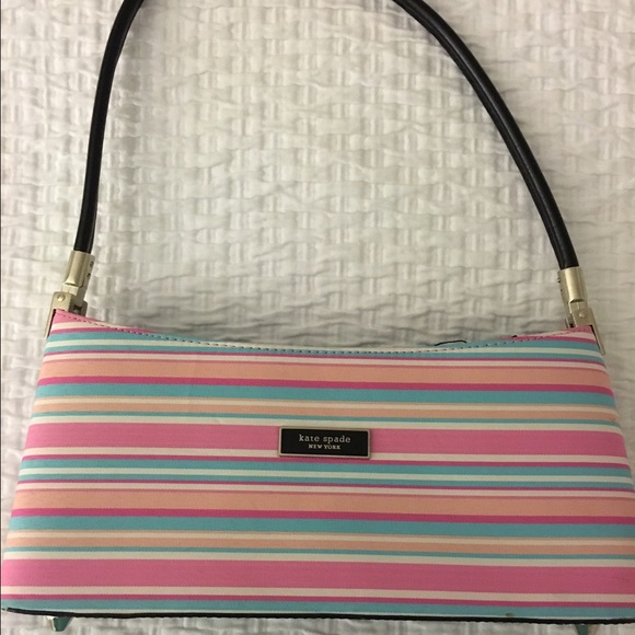 Kate Spade Look Alike Striped Shoulder Bag
