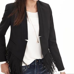 NWT Banana Republic Fringe Blazer