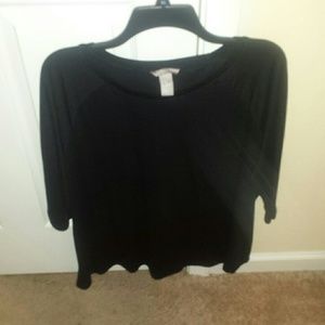 Cute soft H&M plus Black Raglan cut shirt size 2XL