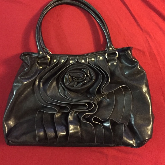 black rose purse