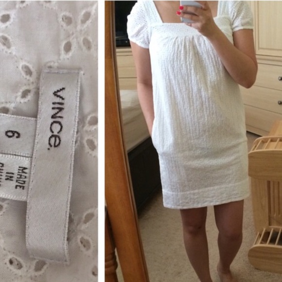 ❤️SOLD❤️ Vince eyelet summer dress - Picture 2 of 4
