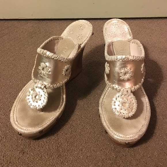 Jack Rogers Marbella wedges, 6M