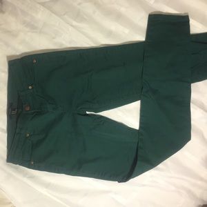 Emerald skinny jeans