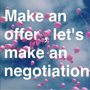 Negotiation or offer