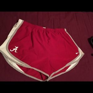 Alabama Nike running shorts