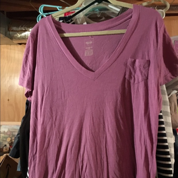 Purple v neck