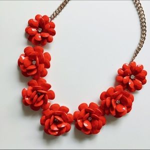 Summer flower rose necklace