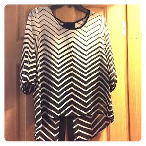 Sheer striped blouse!