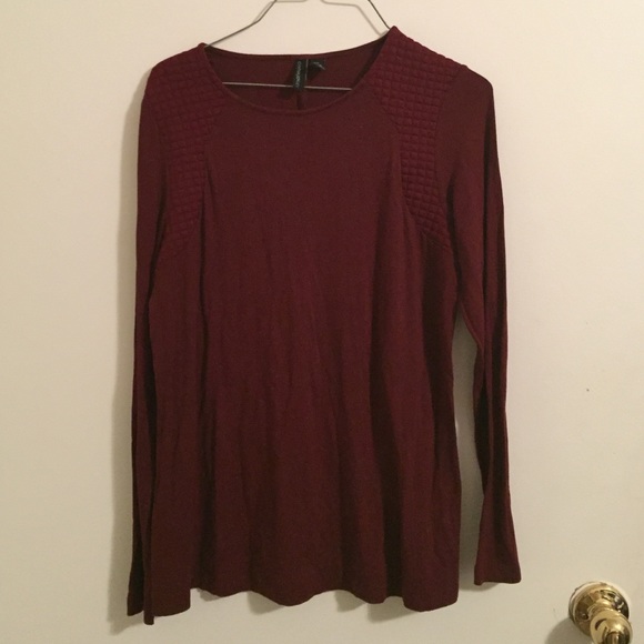 Burgundy Long Sleeve Shirt