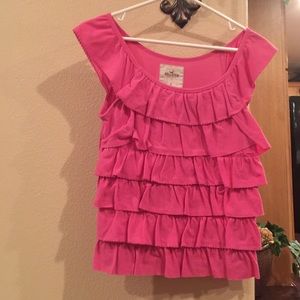 Short sleeve pink Hollister shirt