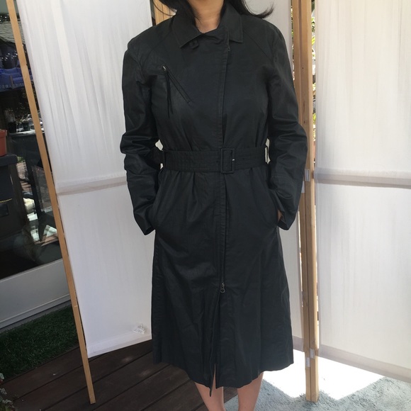 Black Armani Exchange Trench