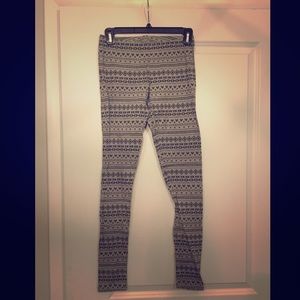 Grey festive leggings