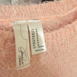 Pink fuzzy forever 21 sweater