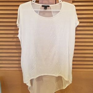 Forever 21 White High Low Top