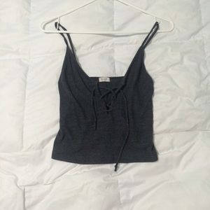 John Galt/Brandy Melville Lace Up Tank