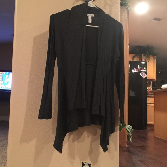 Long sleeved black cardigan