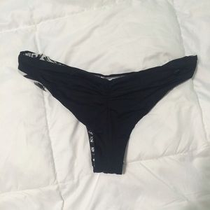 Volcom Black Cheeky Bikini Bottoms