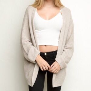 Brandy Melville Caroline Cardigan in Oatmeal