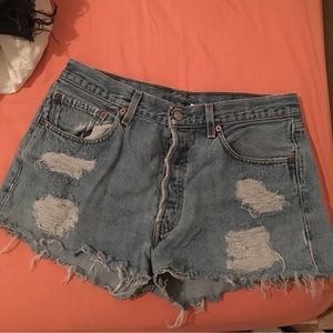 Levi's high waisted shorts