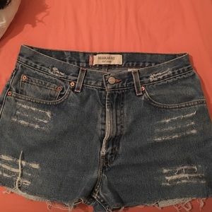 Levi's high waisted shorts
