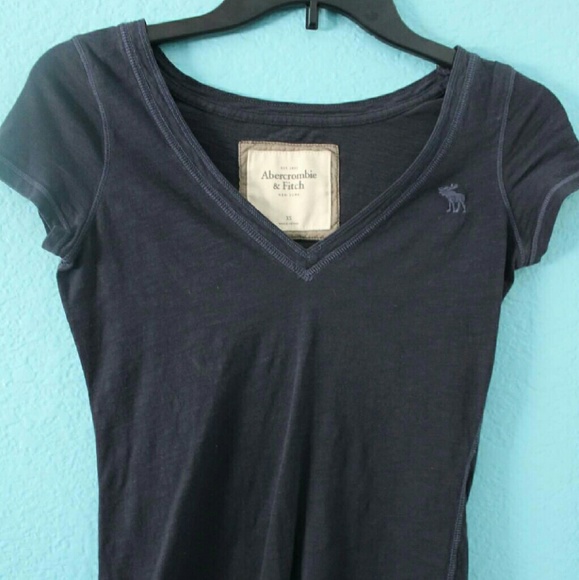 A&F Navy V-Neck