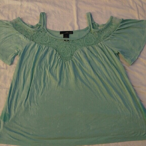 Lace Open Shoulder Top