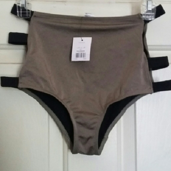 Topshop Two Piece High Waist Swim Suit - Picture 4 of 11