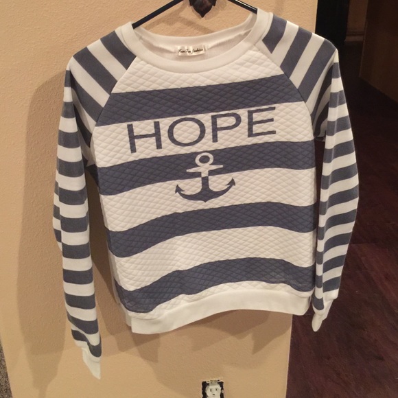 Long sleeve hope anchor shirt