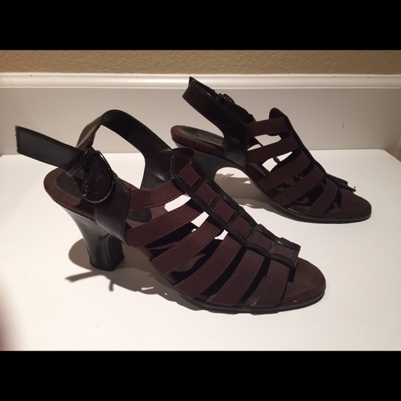 Aerosols strappy high heeled sandals