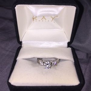 14k diamond engagement ring