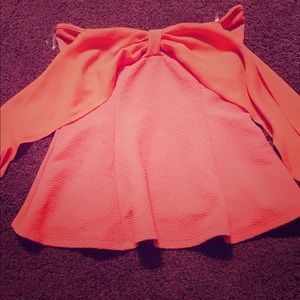 Coral bow halter