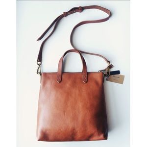 Madewell Mini Transport Crossbody English Saddle