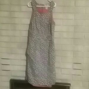 Gray dot dress