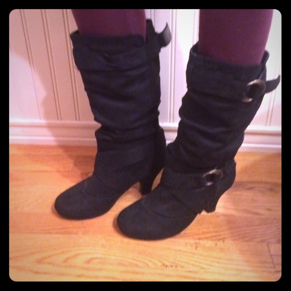 High heeled boots