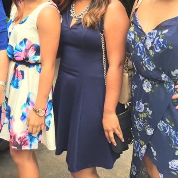 💙NAVY Everly Fit & Flare Dress (Nordstrom) 💙 - Picture 2 of 2