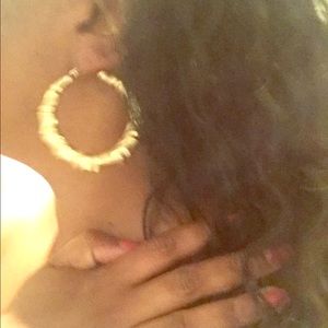 14K gold Bamboo earrings