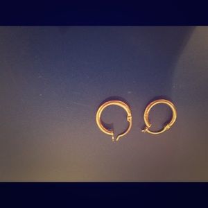 14K small hoops