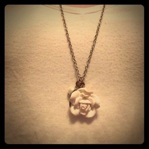 Long rose necklace