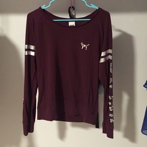 PINK Victoria's Secret long sleeve Maroon