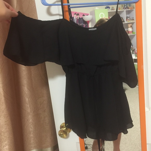 Black Off-Shoulder Top