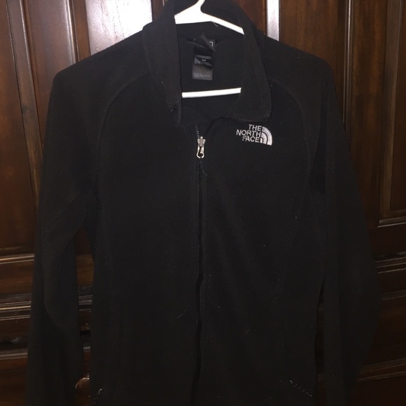 Black North Face Fleece Zip- Up (Small)