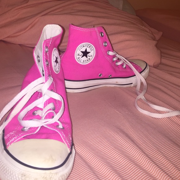 Neon Pink Converse