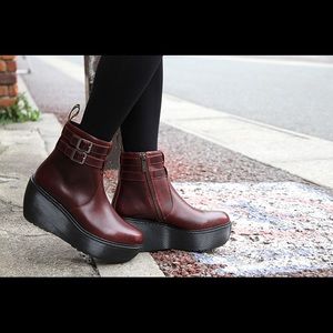 Dr. Martens Caitlin ankle boot in oxblood red