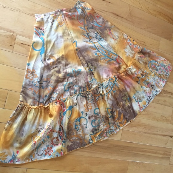 Silk vintage skirt