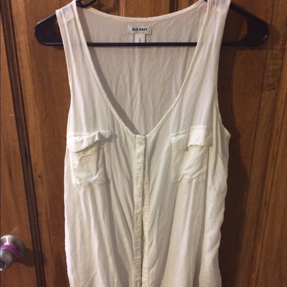 Button up sleeveless shirt