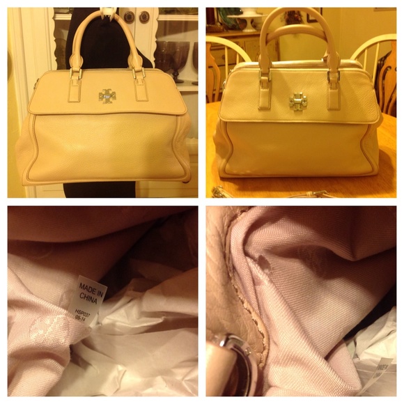 X SOLD Tory Burch Mercer Satchel Light Oak - Picture 2 of 4