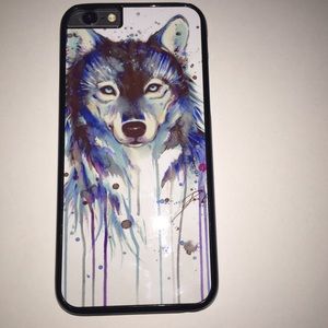 Watercolor wolf iPhone 6 case