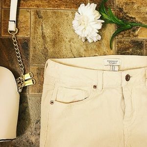Cream Corduroy Pants